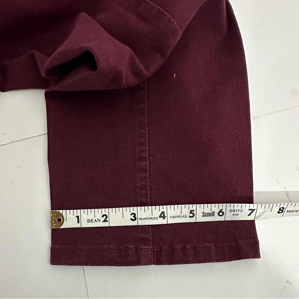 Charter Club Lexington Straight Cranberry Jeans Size 12 Coastal Preppy - Picture 8 of 12